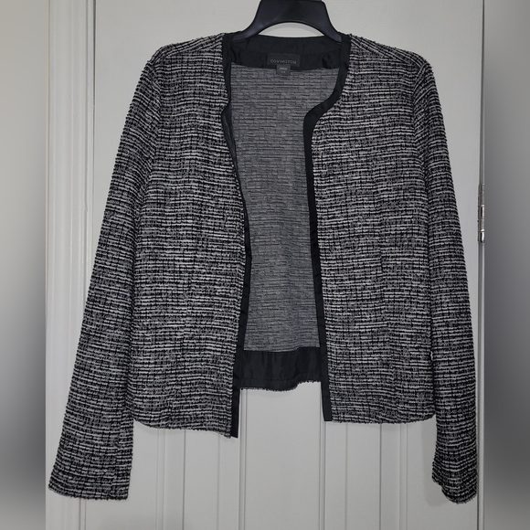 Covington Woman's Twill Jacket Black and White Size Large - Picture 4 of 11